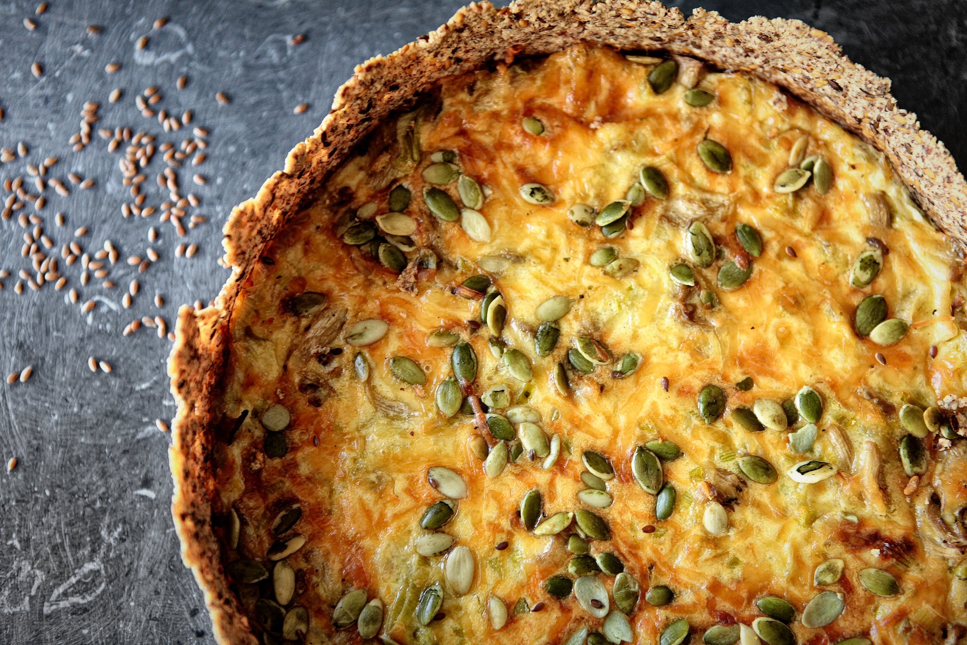 Quiche de Alho Poró com Shimeji The Impossible Candy