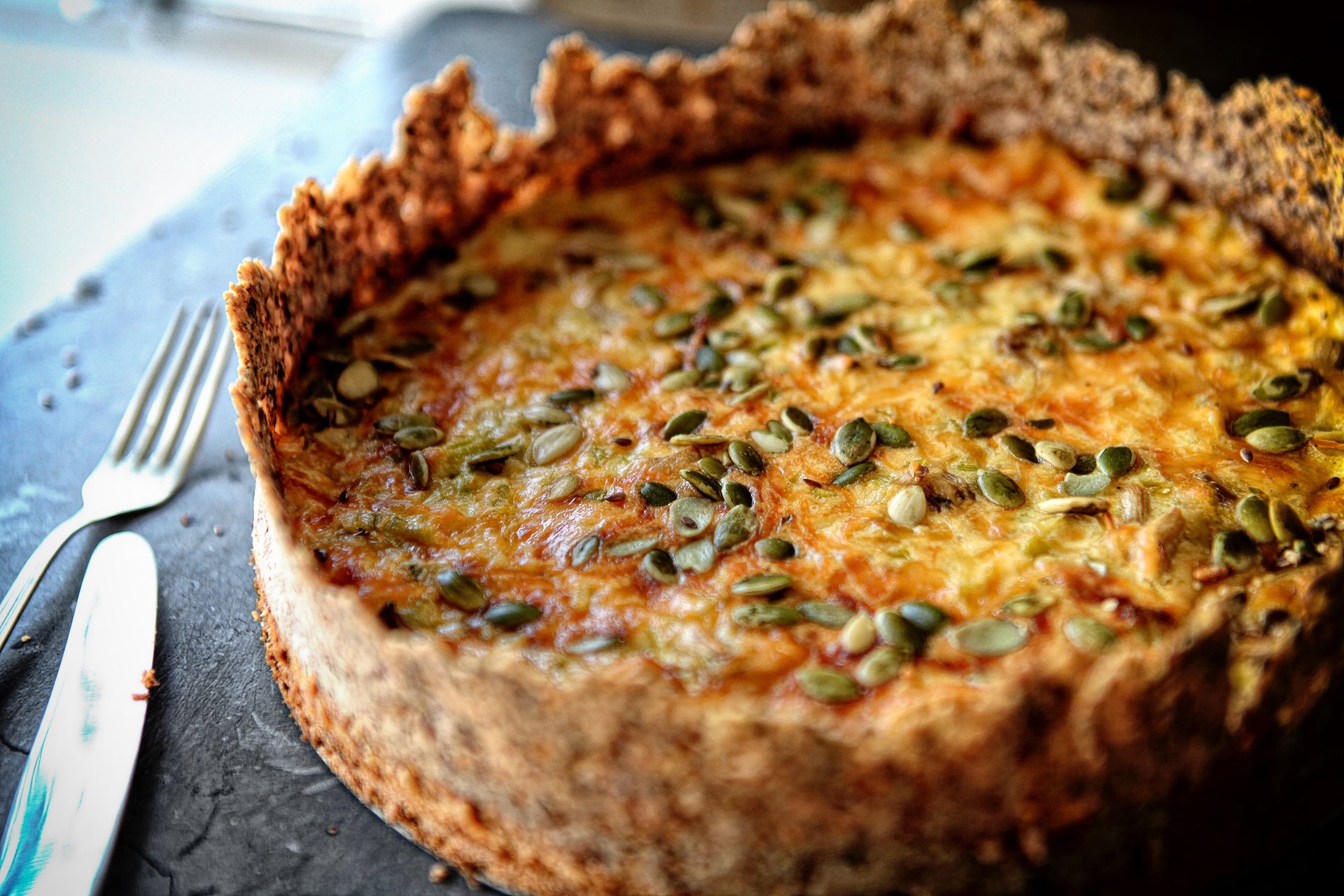 Quiche de Alho Poró com Shimeji The Impossible Candy